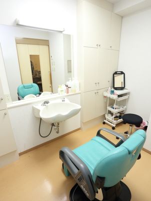 清潔な洗面室の様子