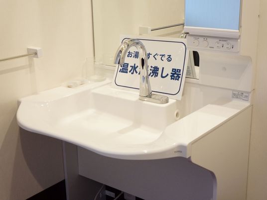 清潔な洗面スペース