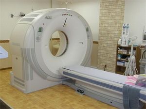 機能訓練室のCT装置  