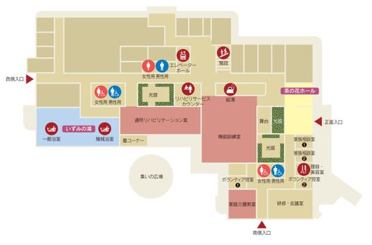 施設の案内図