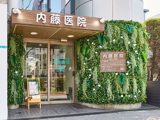 緑に囲まれた入口  