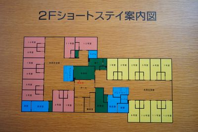 配置図が示された案内板