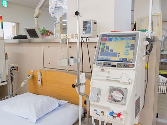 医療機器のある病室  