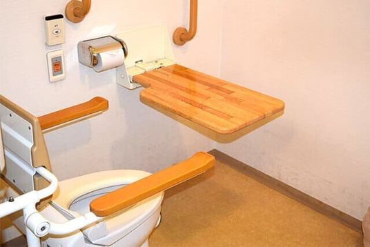 便利な設備のトイレ