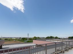 開放感のあるバルコニー