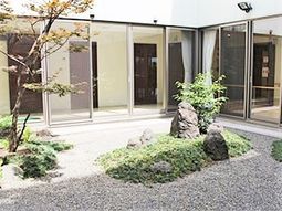 緑あふれる明るい中庭