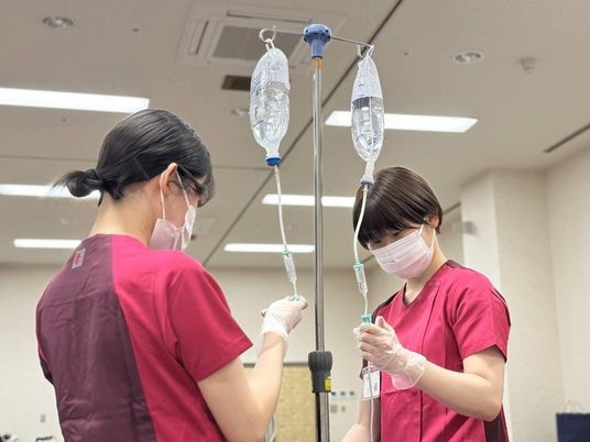 点滴準備の機能訓練室  