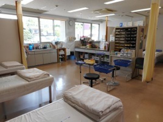 明るい機能訓練室