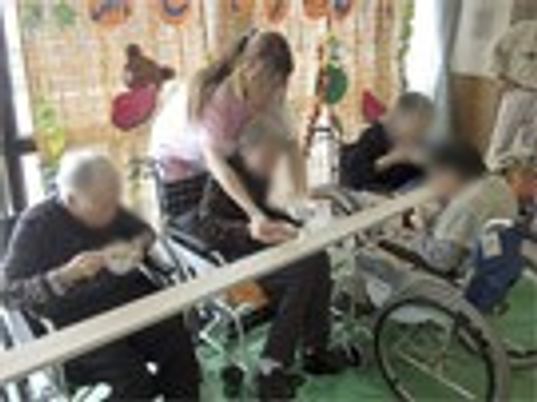 車椅子利用者の様子