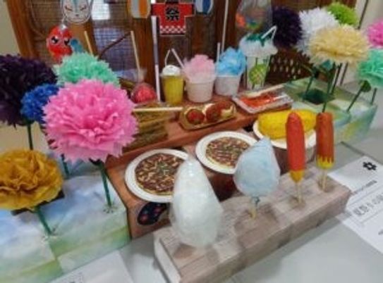 屋内の装飾展示