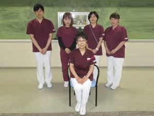 スタッフ集合の廊下  