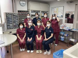 スタッフ集合の休憩室  