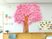 桜の装飾がある廊下  