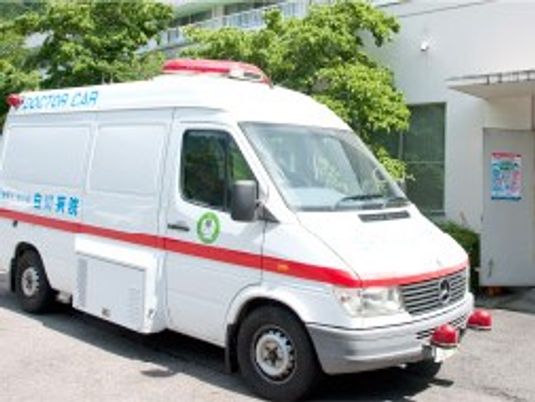 送迎車の駐車場  