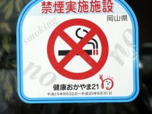 禁煙表示の看板  