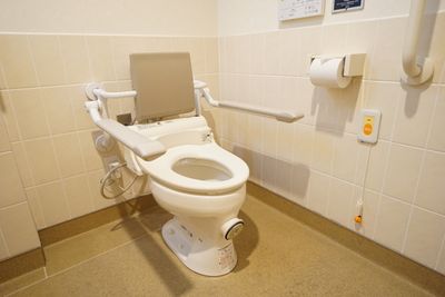 手すり付きトイレの様子