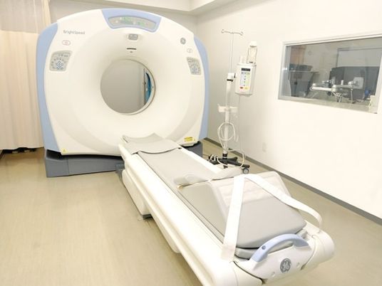 機能訓練室のCT装置  