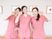 笑顔のスタッフ3人のロビー  