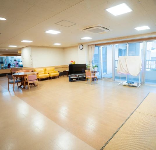 明るい共有スペース