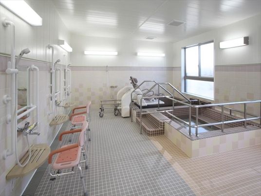 ゆとりある浴室設備