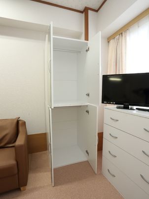 居室の収納とテレビ