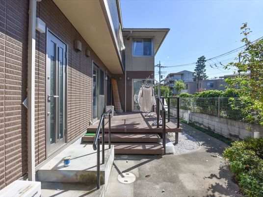 日当たり良好なテラス