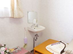 洗面台とティッシュボックス