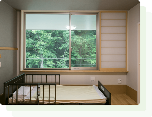 緑が見える居室