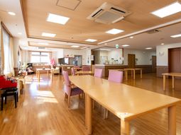 明るい共有スペース