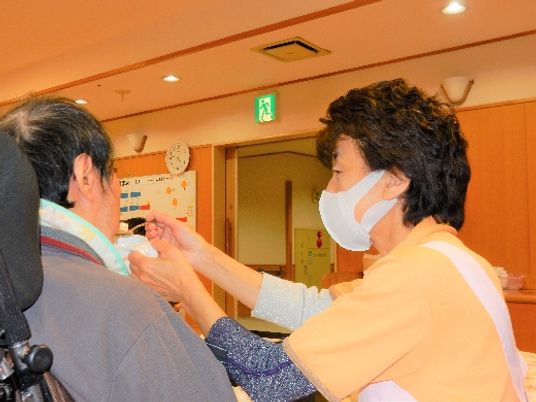 介護スタッフが接する居室