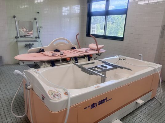 車いす用浴槽の様子