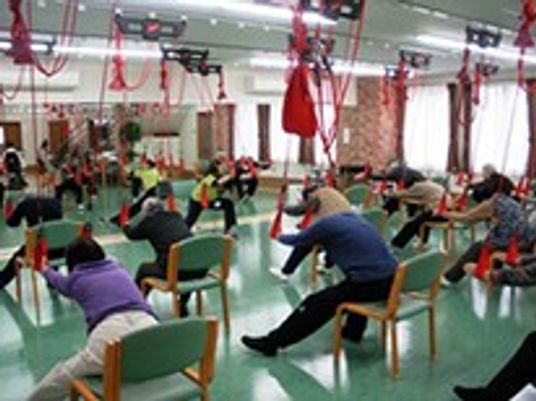 機能訓練中の室内