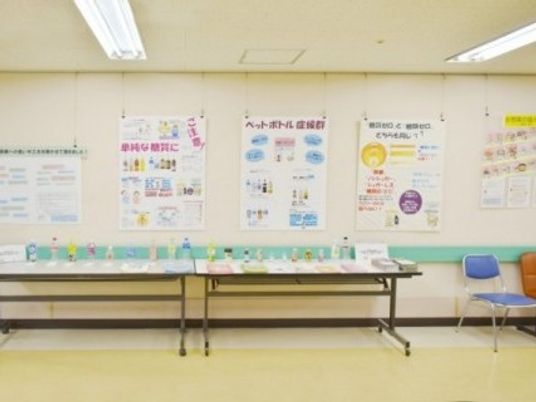 掲示物のある多目的室  