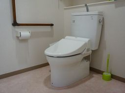 清潔なトイレの一角