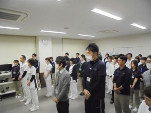 職員研修の室内  