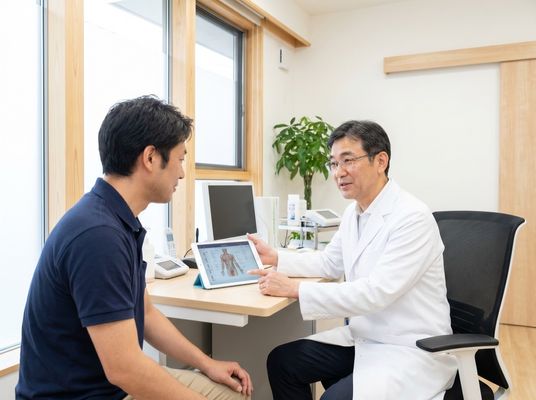相談室で話す二人