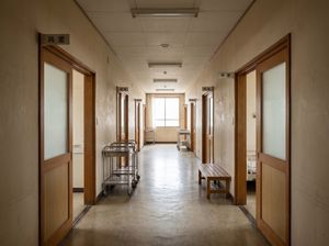 光が差し込む廊下