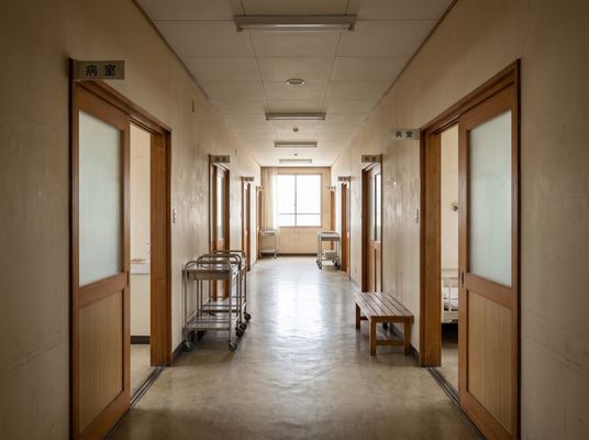 光が差し込む廊下