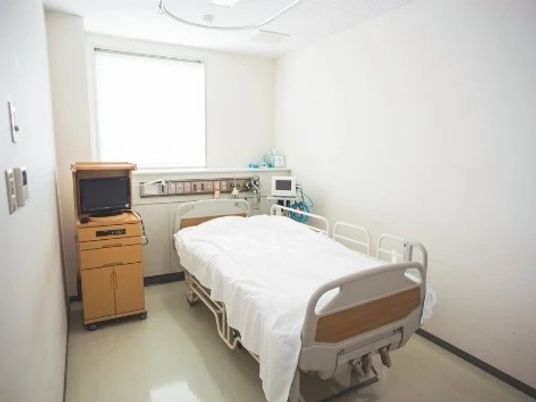 病室のベッドがある居室  