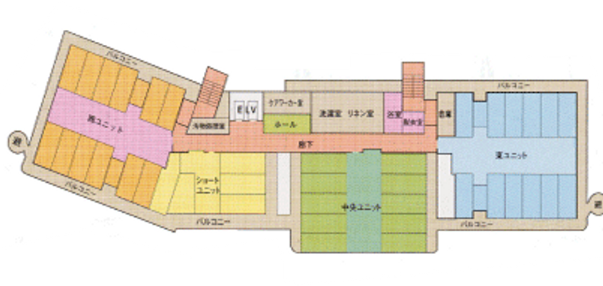 施設内の間取り図