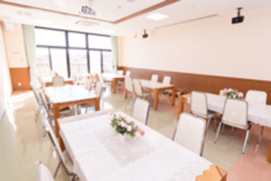 開放感のある食堂