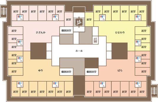 部屋の配置図ですね