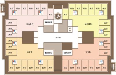フロア案内の図
