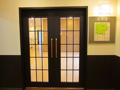 和風の落ち着いたエントランス