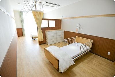 ベッドのある居室