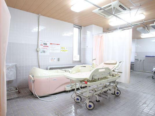 清潔な浴室設備