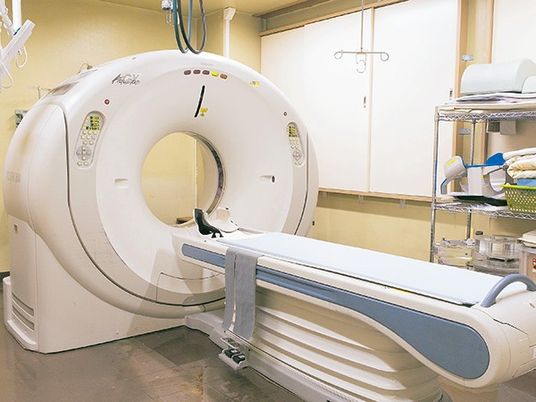 機能訓練室のCT装置  
