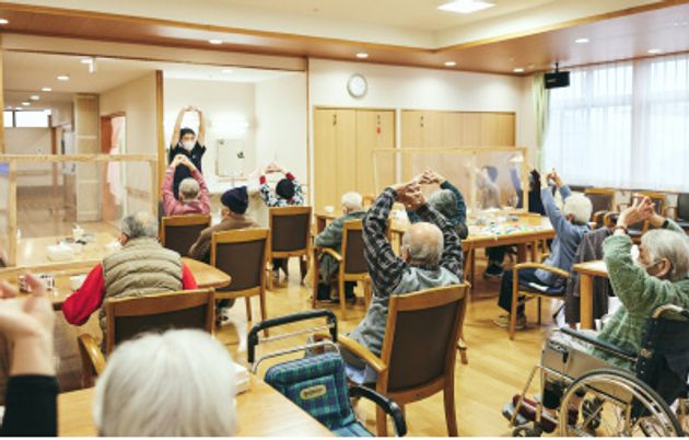 体操が行われる部屋