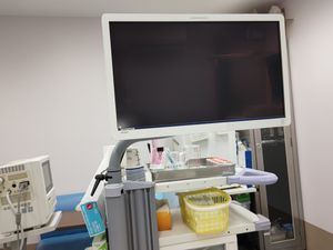 機器が並ぶ機能訓練室  