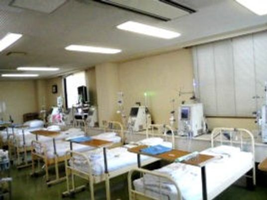 機能訓練室のベッド  